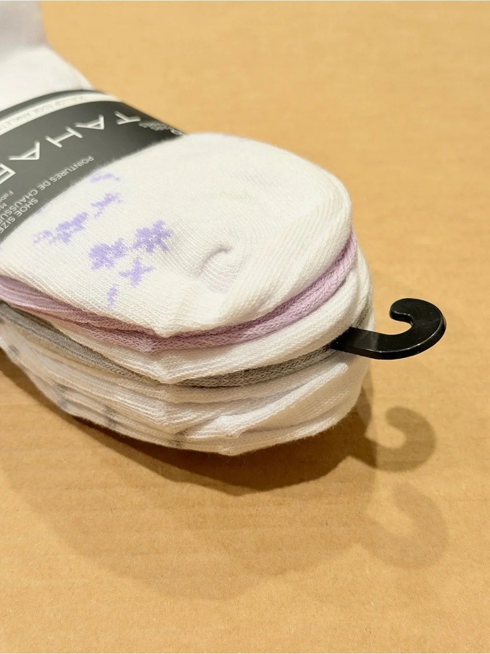 Tahari Women’s Assorted Ankle Socks Lupine/ Lavender/ White/ Grey Size 6 Pairs